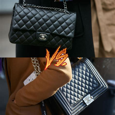 which to choose chanel flap or boy